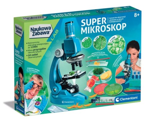Clementoni Naukowa Zabawa Lab 50755 Super Mikroskop
