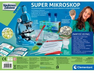 Clementoni Naukowa Zabawa Lab 50755 Super Mikroskop