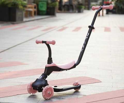 Qplay Hulajnoga Sema Evo 3w1 Coral Pink