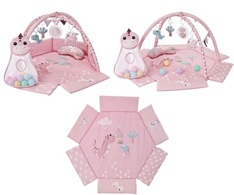 TinyMini CC9881 Mata edukacyjna Dino Pink