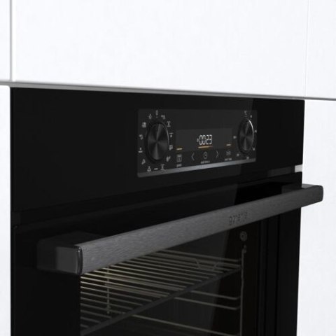 Gorenje | BOS6737E06FBG | Piekarnik | 77 L | Wielofunkcyjny | EcoClean | Sterowanie mechaniczne | Funkcja pary | Tak | Wysokość 