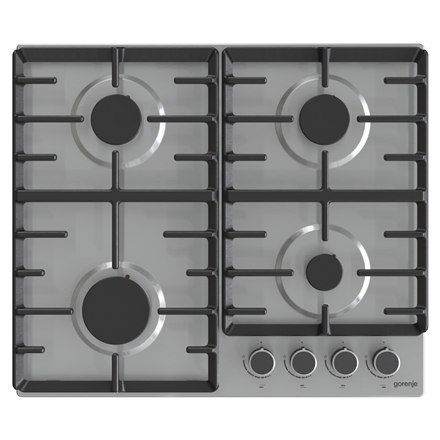 Gorenje | G642ABX | Płyta grzewcza | Gaz | Liczba palników/stref grzewczych 4 | Pokrętła | Stal nierdzewna