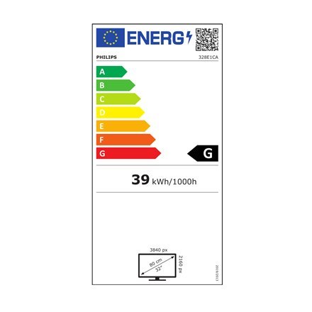 Philips | 328E1CA | 31,5 " | VA | 4K UHD | 16:9 | 4 ms | 250 cd/m² | Czarny | Ilość portów HDMI 1 x HDMI 2.0 | 250 Hz