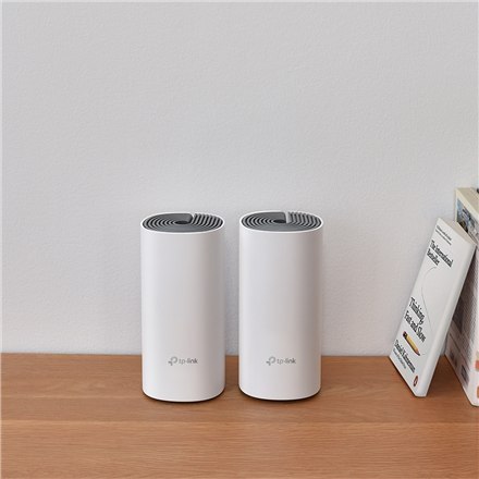 TP-LINK | System Wi-Fi typu Whole Home Mesh | Deco E4 (3-pack) | 802.11ac | 867+300 Mbit/s | 10/100 Mbit/s | Porty Ethernet LAN 