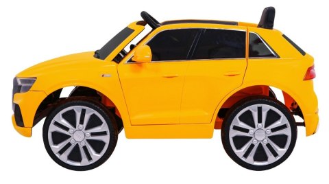 Audi Q8 Lift, SUV na akumulator dla dzieci Żółty + Pilot