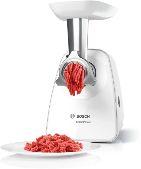 Bosch Maszynka do mielenia mięsa | MFW2515W | Biały | 1500 W | Liczba prędkości 1 | Wydajność (kg/min) 1,7