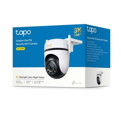 TP-LINK | Outdoor Pan/Tilt Security Wi-Fi Camera | Tapo C530WS | Dome | 5 MP | 3.2 mm/ F1.6 | IP66 | H.264 | Micro SD, Max. 512 