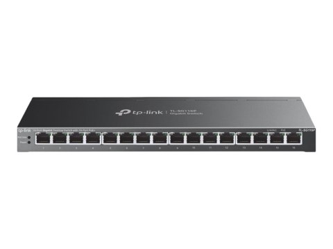 TP-LINK TL-SG116P 16-portowy gigabitowy przełącznik biurkowy z 16 portami PoE+ | TP-LINK | 16-portowy gigabitowy przełącznik biu