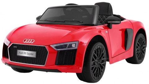 Audi R8 Spyder na akumulator Lakier Czerwony + Pilot