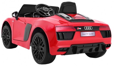 Audi R8 Spyder na akumulator Lakier Czerwony + Pilot