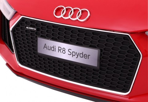 Audi R8 Spyder na akumulator Lakier Czerwony + Pilot