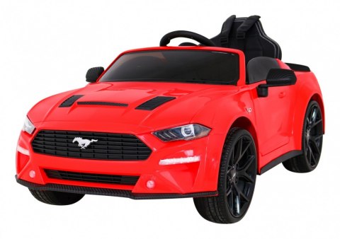 Autko Ford Mustang GT na akumulator dla dzieci Czerwony