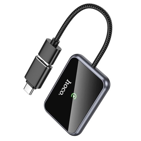 Bezprzewodowy adapter CarPlay Hoco USB A / USB C HU1 czarny