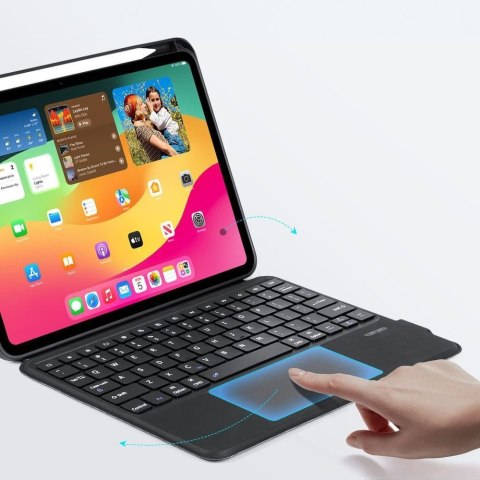 DUX DUCIS etui DK składane z klawiaturą bezprzewodową do iPad Pro 11 (2024) czarne