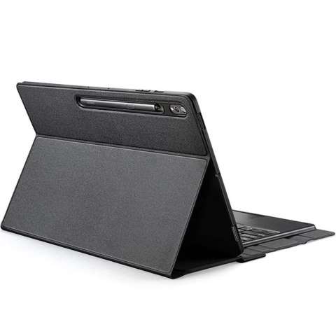 DUX DUCIS etui DK składane z podświetlaną klawiaturą bezprzewodową do SAMSUNG Tab S10 Ultra/S9 Ultra/S8 Ultra czarne