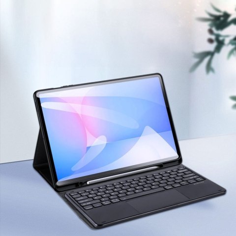 DUX DUCIS etui TK składane z klawiaturą bezprzewodową do SAMSUNG Tab S10 FE Plus czarne