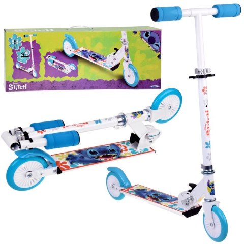 Hulajnoga składana dwukołowa Disney STITCH 50 kg BIAŁA SP0842