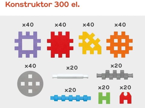 Marioinex Klocki Wafle mini 300-ele.w Konstruktor ZA4893