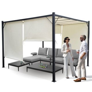 PERGOLA ogrodowa Para Sole ZONA Altana tarasowa 3x3x2m ROLETY SP0836