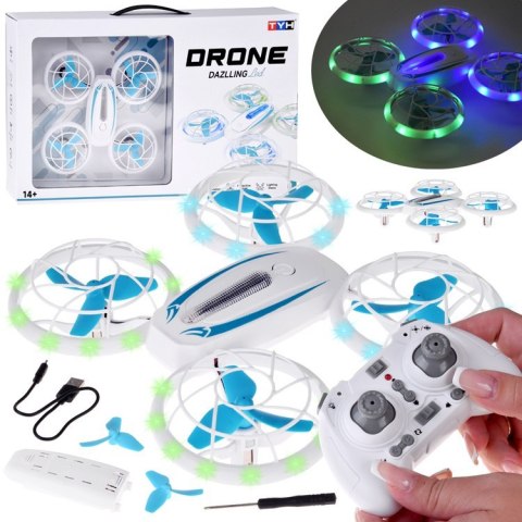 Quadcopter Led Dron efektowne Oświetlenie Super Akrobacje + pilot RC0737