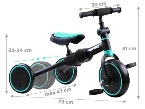 Rowerek trójkołowy 3w1 + biegowy i jeździk TINY BIKE SP0663