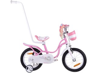 RoyalBaby Rower dziecięcy 14" Little Swan Koszyk + kółka boczne RB14-18