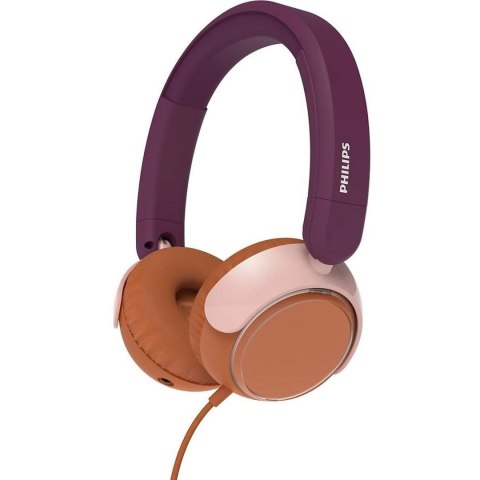 Słuchawki przewodowe nauszne Jack 3,5 mm Philips dla dzieci TAK2000MP/00 fioletowe