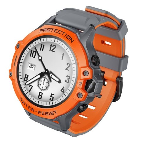 Smartwatch dla dzieci Hoco 1,28" 4G GPS z funkcją rozmowy Y107 pomarańczowy