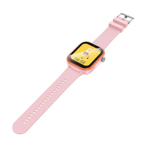 Smartwatch dla dzieci Hoco 1,83" 4G GPS z funkcją rozmowy Y101 różowy