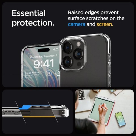 SPIGEN futerał ULTRA HYBRID do IPHONE 15 Pro frost clear