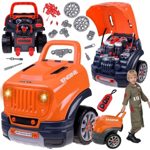 WARSZTAT SAMOCHODOWY Zestaw mechanika ruchomy + światło i dźwięk ZA5738