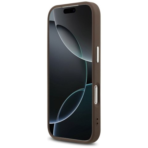 GUESS futerał do IPHONE 17 Pro GUHCP17LP4G4SMCW (4G PU Leather Case with Big 4G and Classic Logo and Silver Metal Camera Frame)