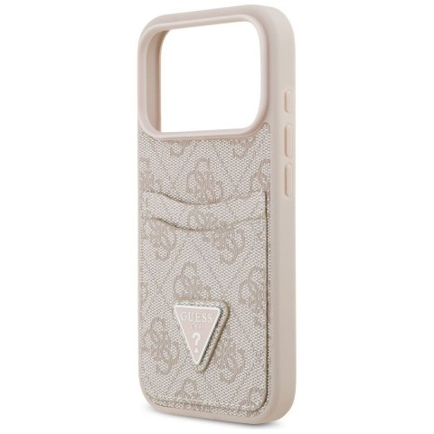 GUESS futerał do IPHONE 17 Pro GUHCP17LP4TPP (4G Double Card Triangle) różowy