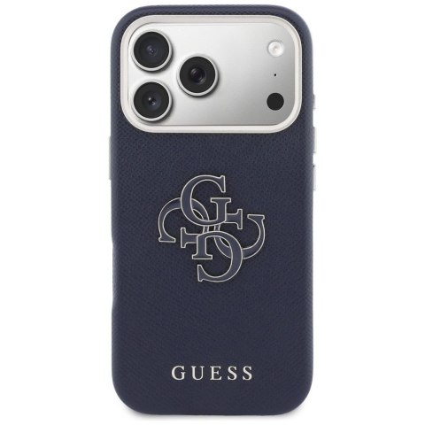GUESS futerał do IPHONE 17 Pro Max GUHCP17X5PS4RGGB (PU FW Resin Logo) niebieski