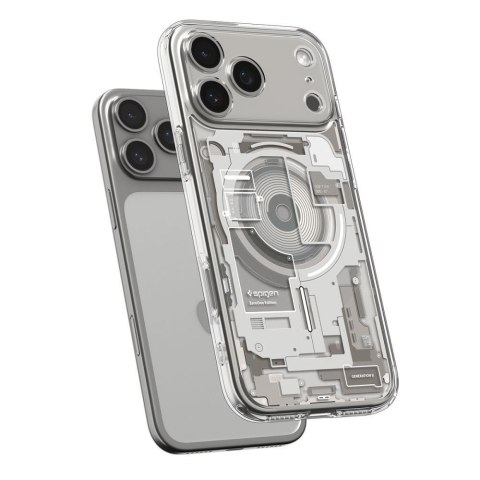 SPIGEN futerał ULTRA HYBRID MAG kompatybilny z MagSafe do IPHONE 17 Pro zero one natural titanium