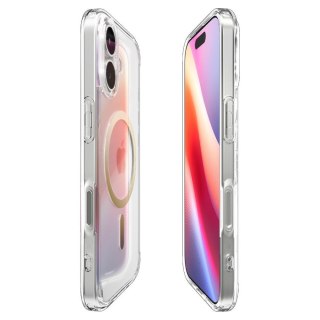 SPIGEN futerał ULTRA HYBRID MAG kompatybilny z MagSafe do IPHONE 17 clear gold