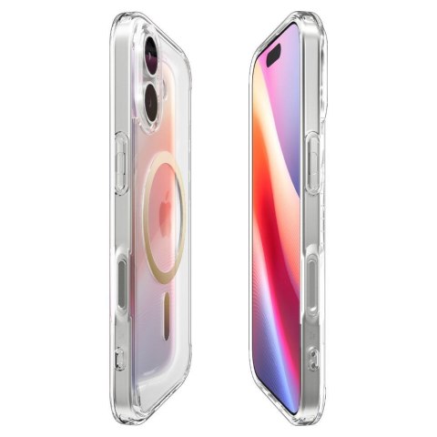 SPIGEN futerał ULTRA HYBRID MAG kompatybilny z MagSafe do IPHONE 17 clear gold