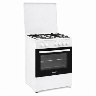 Simfer Kuchenka Gazowa 5405SERBB Wolnostojąca 50 cm biała