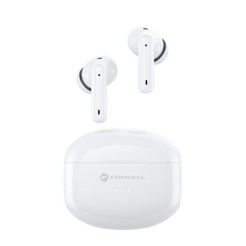 Słuchawki bezprzewodowe douszne Forcell F-Audio TWS Clear Sound białe