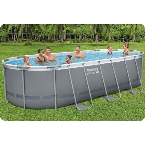 Basen ogrodowy stelażowy 549 x 274 x 122 cm 17w1 Bestway 56710