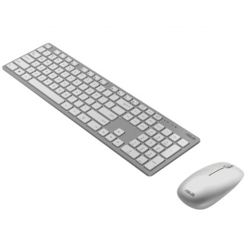 Asus W5000 | Zestaw klawiatura i mysz | Bezprzewodowy | USA | Biały