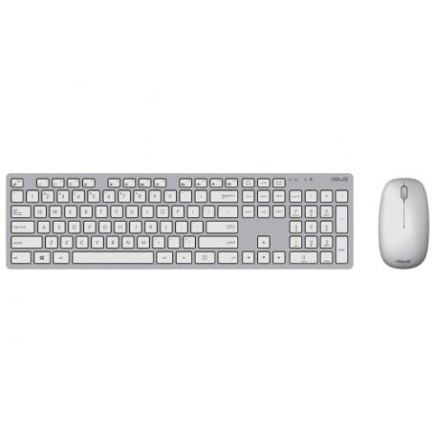Asus W5000 | Zestaw klawiatura i mysz | Bezprzewodowy | USA | Biały