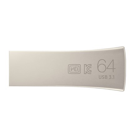 Samsung | BAR Plus | MUF-64BE3/APC | 64 GB | USB 3.1 | Srebrny
