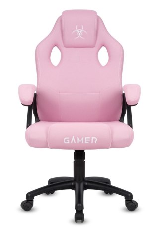 Fotel obrotowy do biurka CARRERA M FULL PINK FABRIC OUTLET