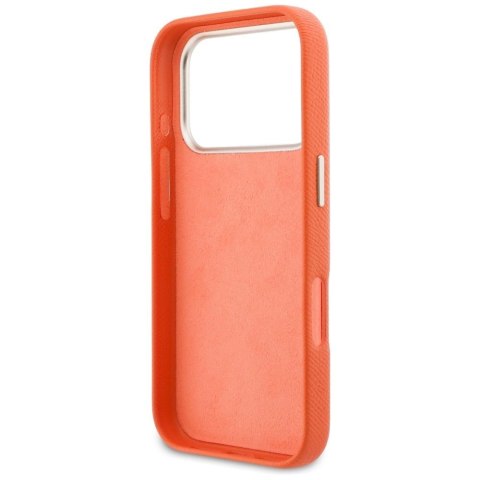 GUESS futerał do IPHONE 17 Pro Max GUHCP17X5PS4RGGO (PU FW Resin Logo) pomarańczowy