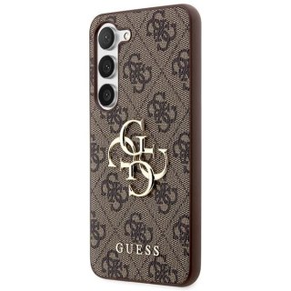 GUESS futerał do SAMSUNG S24 GUHCS24S4GMGBR (Leather 4G Metal Logo) brązowy