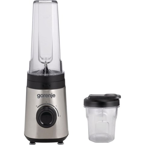 Gorenje | Blender | BSM600E | Tabletop | 320 W | Materiał słoika Plastik | Pojemność słoika 0,6 L | Stal nierdzewna