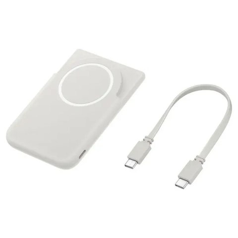 Oryginalny Powerbank Samsung Magnetic Wireless Battery Pack 15W/25W 5000mAh EB-U2500XJEGWW szary blister
