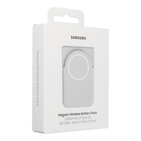 Oryginalny Powerbank Samsung Magnetic Wireless Battery Pack 15W/25W 5000mAh EB-U2500XJEGWW szary blister