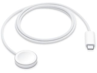 Oryginalny kabel do szybkiego ładowania indukcyjnego Apple Watch USB C 7,5W 1m MT0H3ZM/A biały bulk